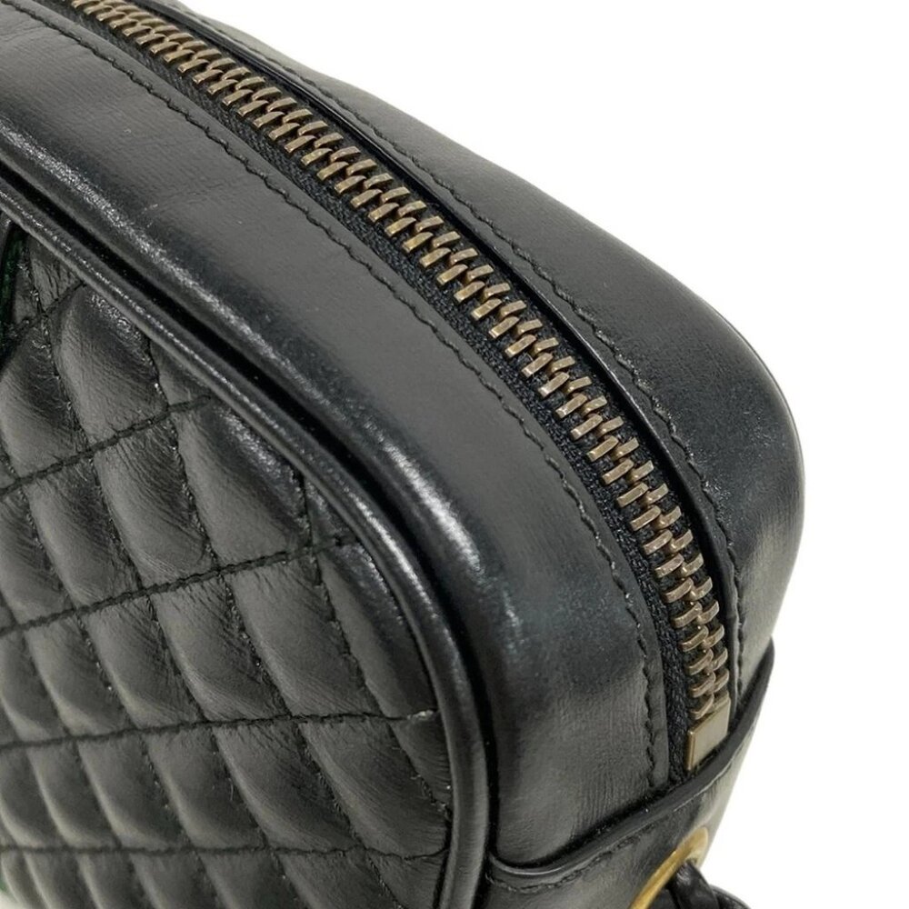 GUCCI GG Marmont/Sherry 536441 Black Green Red Leather Canvas Shoulder Bag - Picture 12 of 14